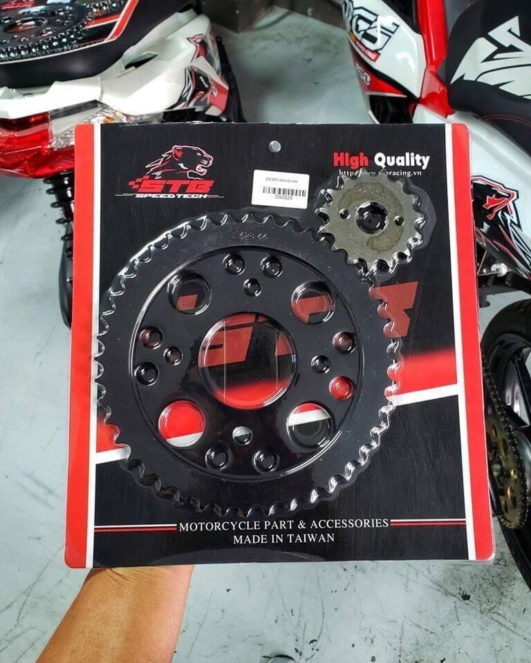 Combo nhông dĩa tải stb các dòng xe winer , sonic, exciter 135,150 , satria .. chính hãng