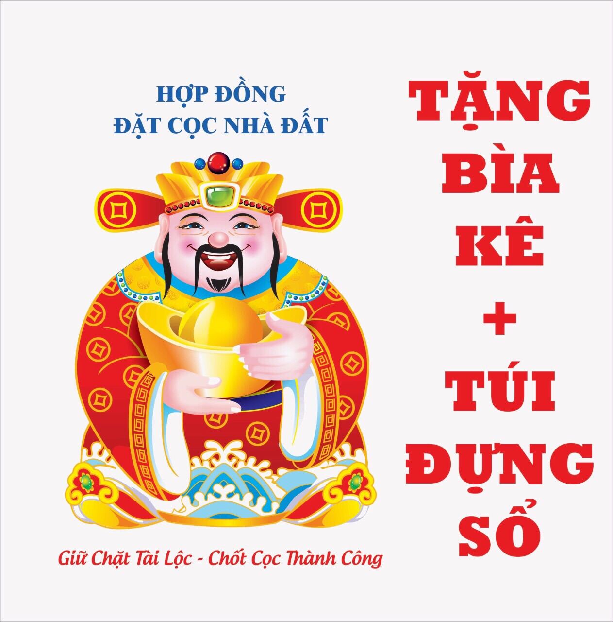 Hợp đồng đặt cọc nhà đất 3 liên khổ A4 mẫu chuẩn mới nhất ảnh thật ở cuối