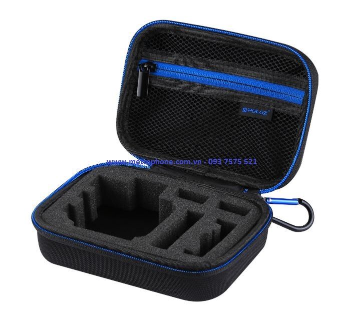 Hộp cứng chống sốc cho camera gopro Xiaomi YI hoặc đựng cáp sạc pin dự phòng 15 x 11 x 6 cm
