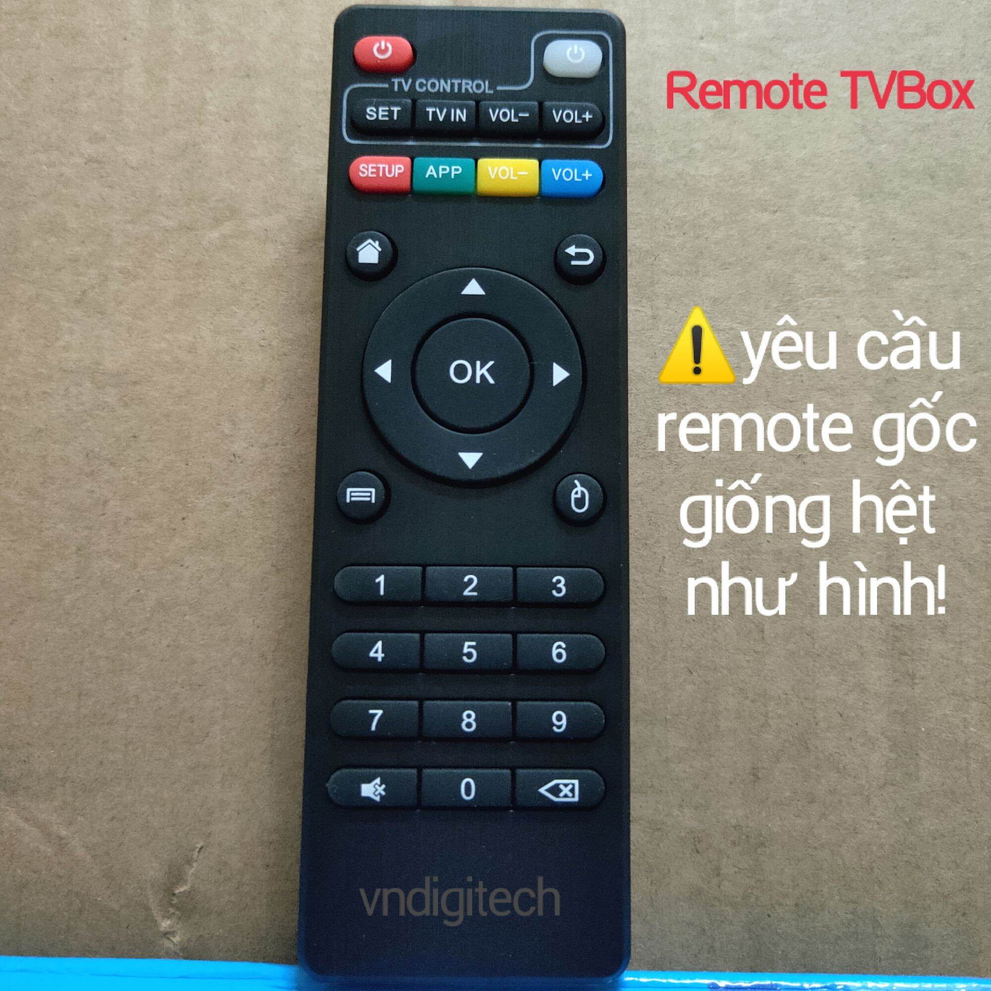 Remote Android TVbox đa năng, Điều khiển hồng ngoại có phím số cho đầu tv box