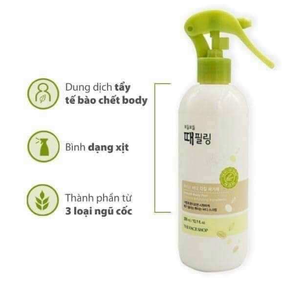 Tẩy da chết body the faceshop 300ml hàn quốc