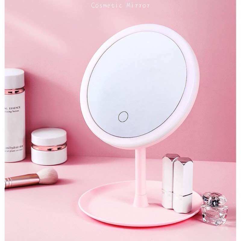 Gương trang điểm đèn led có cảm ứng