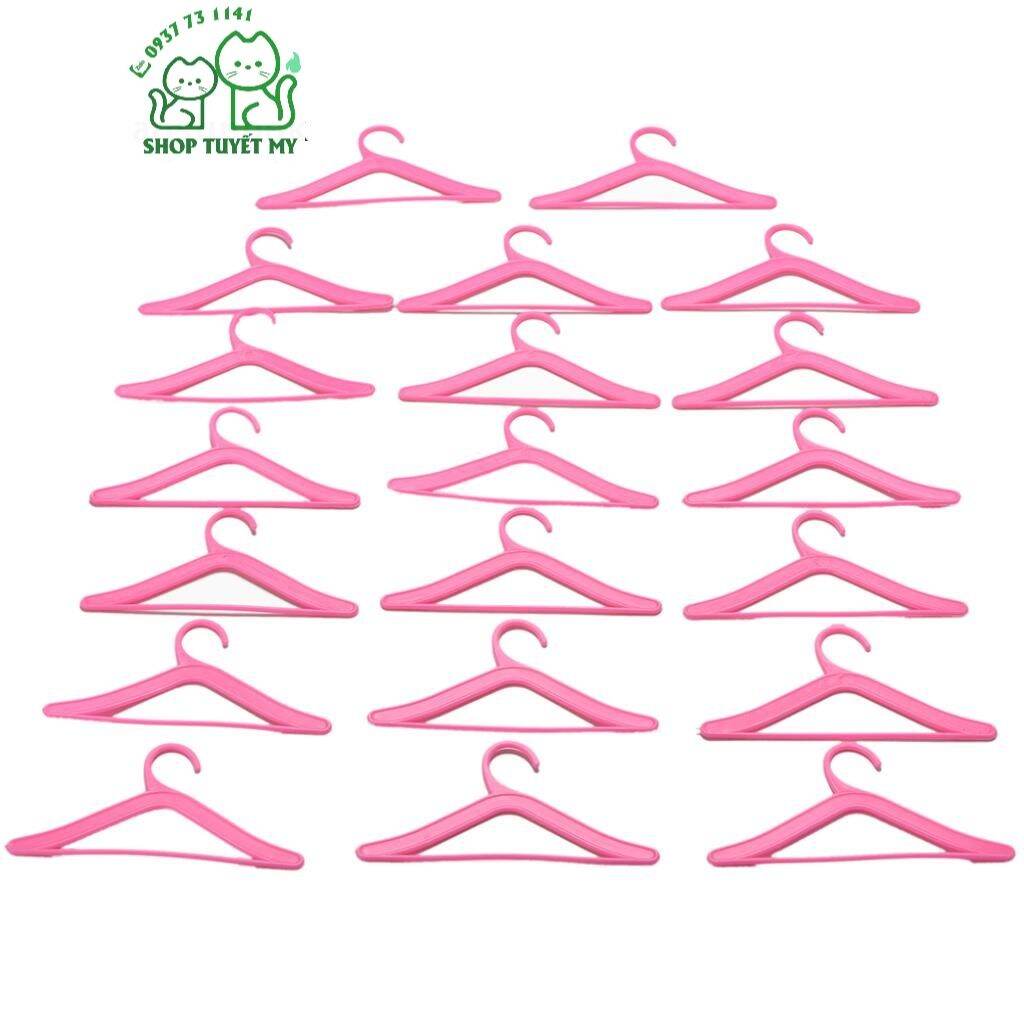 Bộ 10 móc quần áo 7.2cm cho quần áo búp bê.