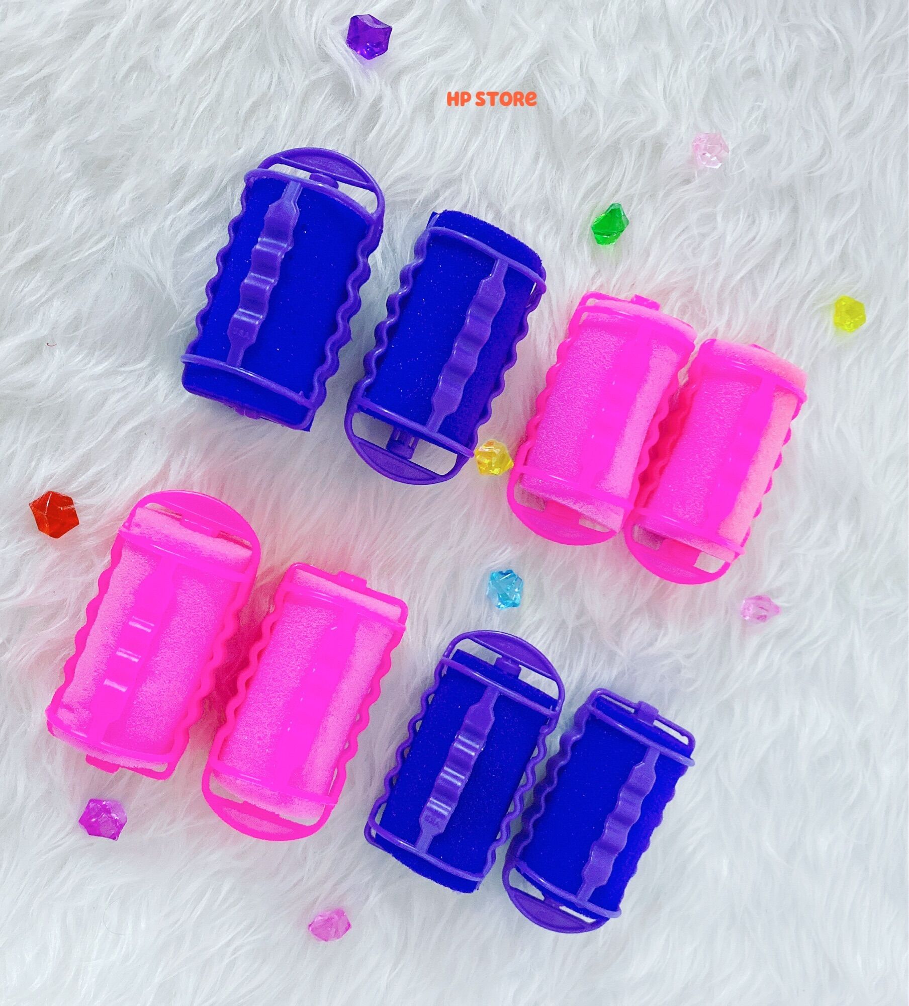 ✨2 lô có thanh cuốn tóc bằng mút uốn cong, giữ nếp tóc xoăn hàng đẹp✨