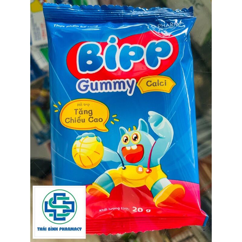 Kẹo dẻo Bipp áo đường gói 20g