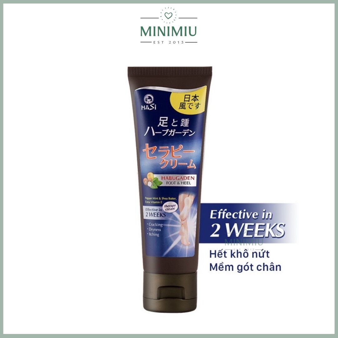 Kem dưỡng gót chân hasi kokeishi habugaden foot & heel therapy cream 80g