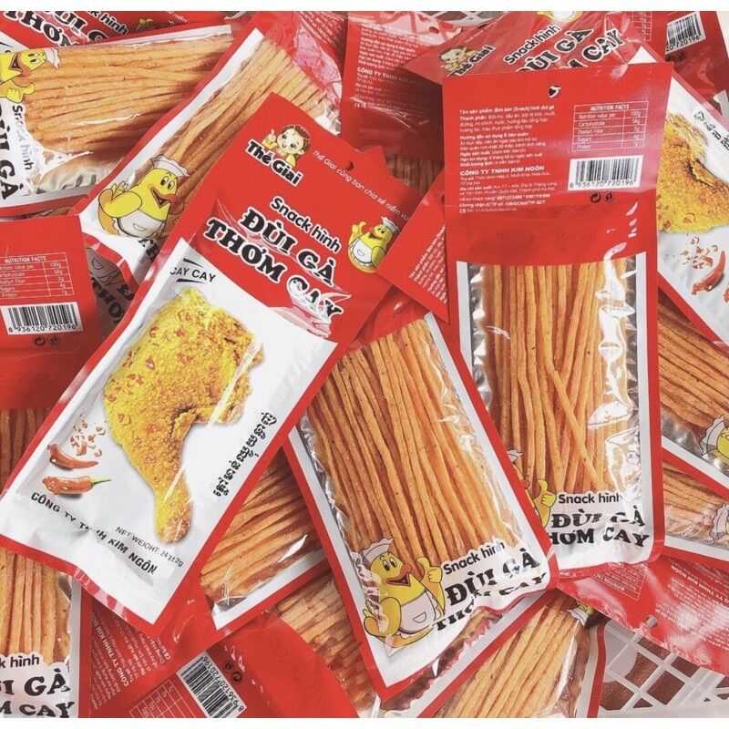 Snack đùi gà thơm cay ngon ngon đồ ăn vặt ngon