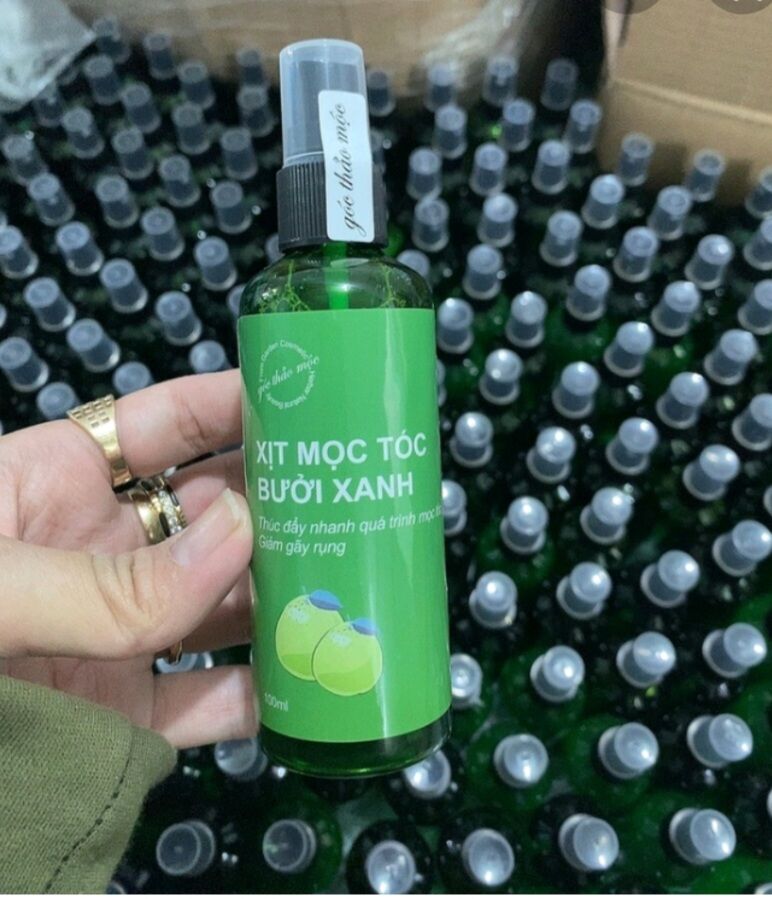 Xịt Mọc tóc Bưởi Xanh gốc thảo mộc chai 100ml