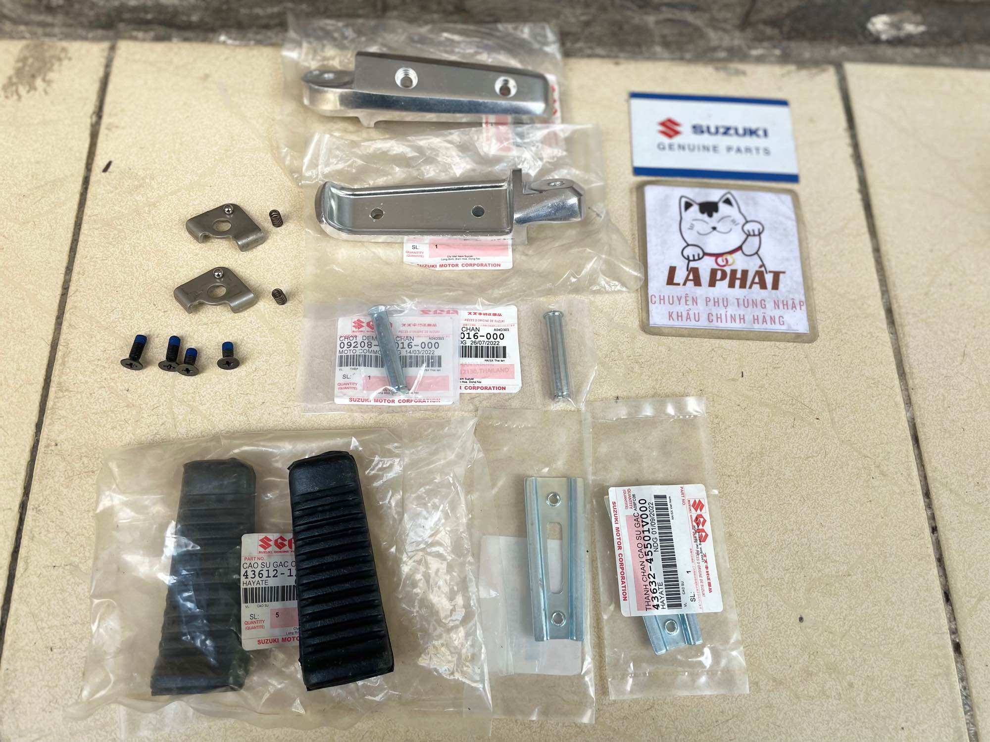 Gác chân xe SUZUKI HAYATE chính hãng