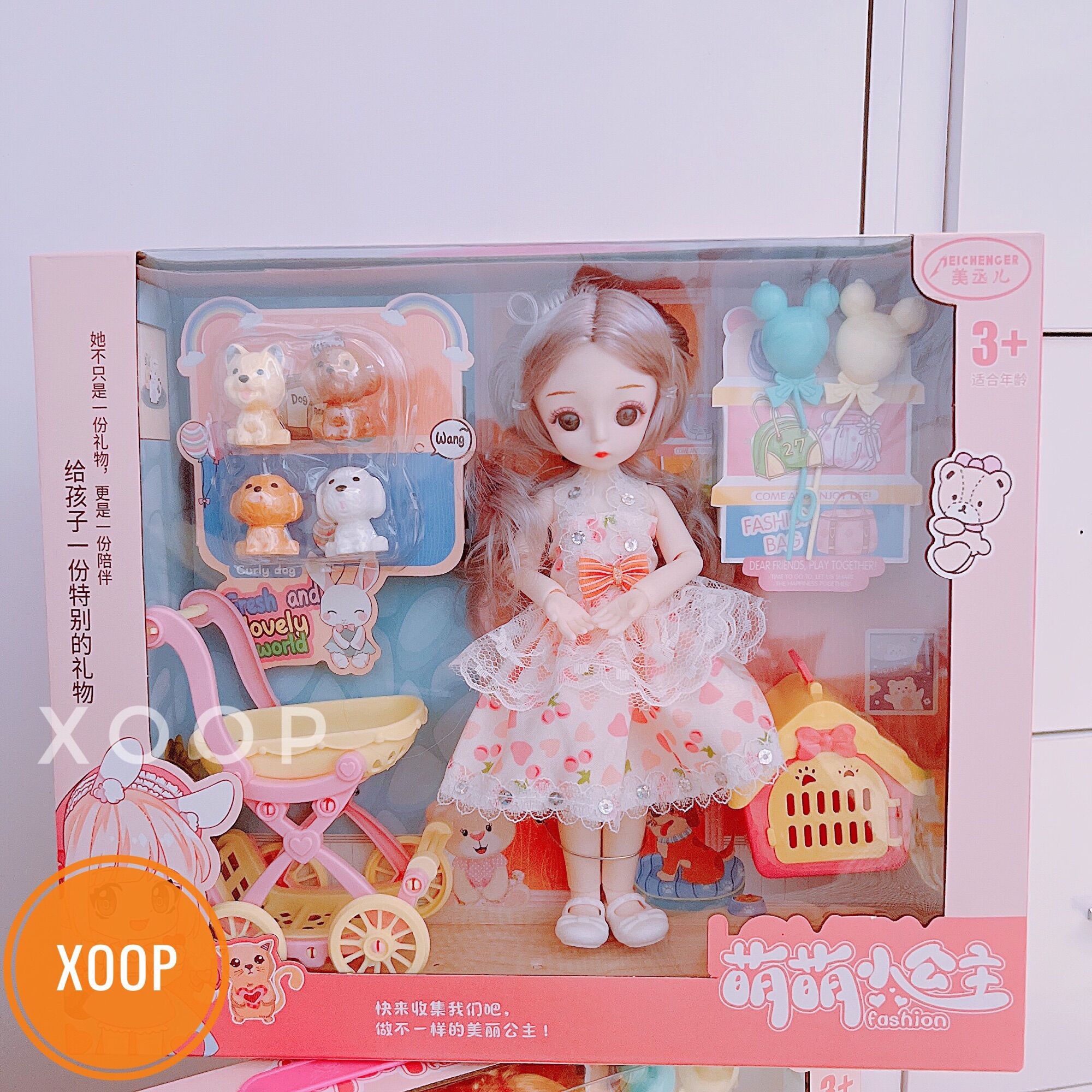 BỘ ĐỒ CHƠI BÚP BÊ VÀ THÚ CƯNG CHO BÉ GÁI