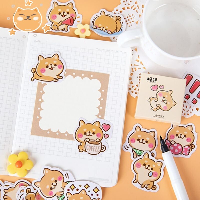 Hộp 45 hình dán sticker hoạt hình
