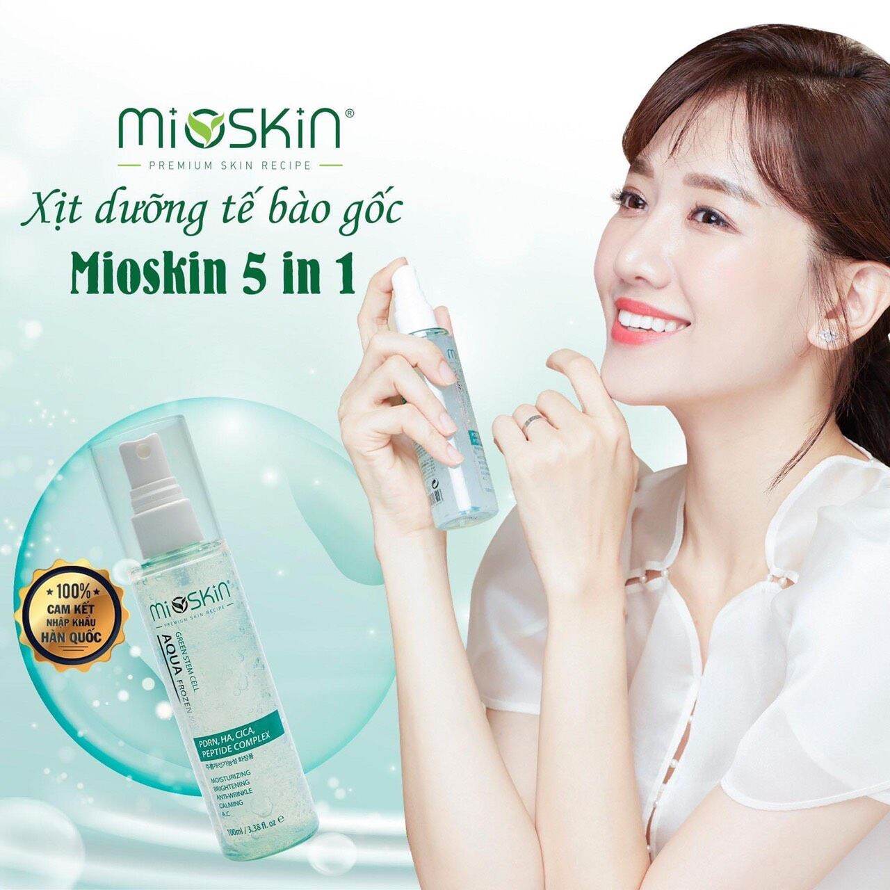 [Hcm]Xịt Dưỡng Tế Bào Gốc Mioskin Hàn Quốc. Chống Lão Hóa Phục Hồi Da Sau Tổn Thương. An Toàn Cho Cả Mẹ Bầu. Không Kích Ứng Da.