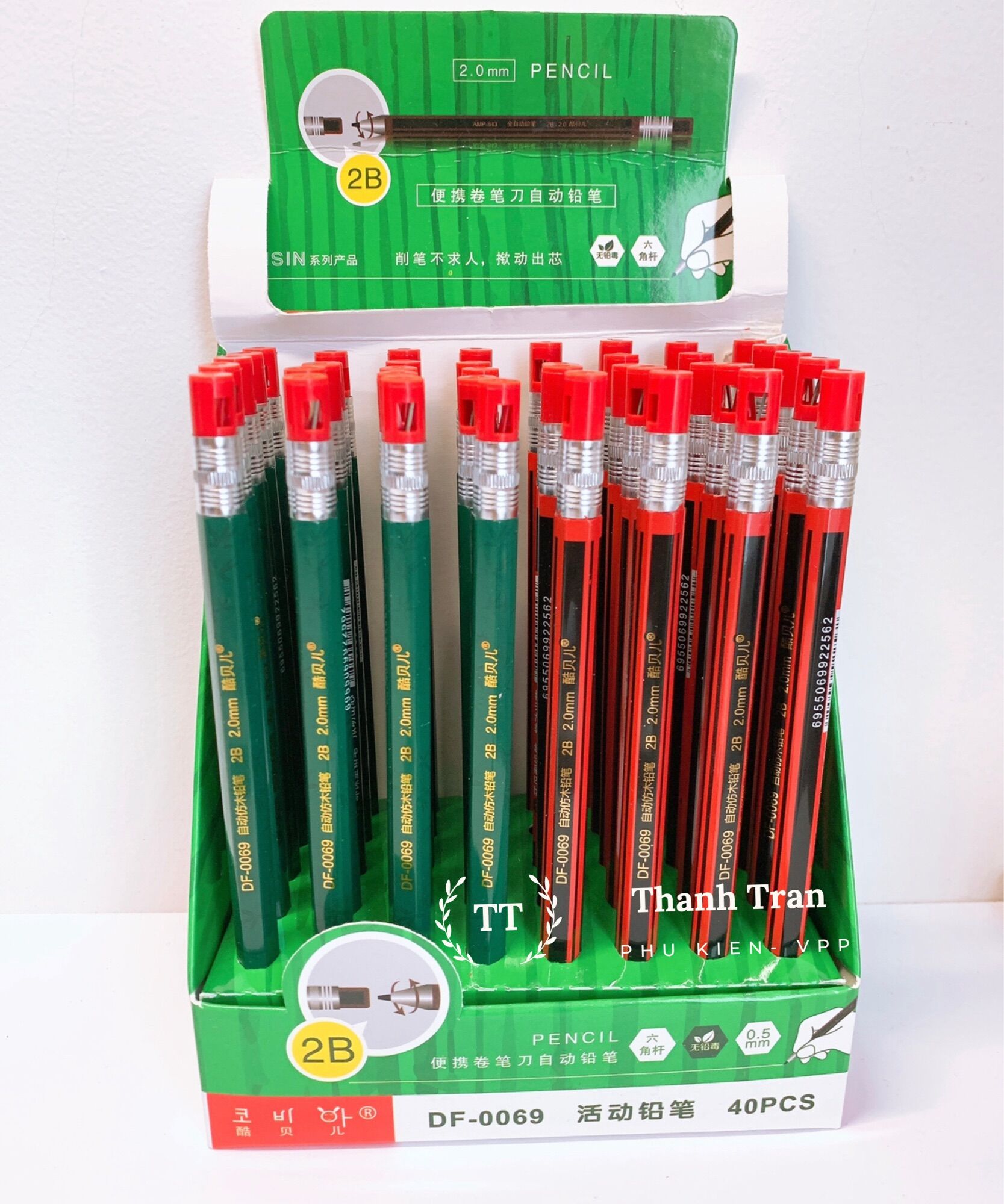 Viết chì bấm kèm 1 ống ruột . ruột 2.0mm