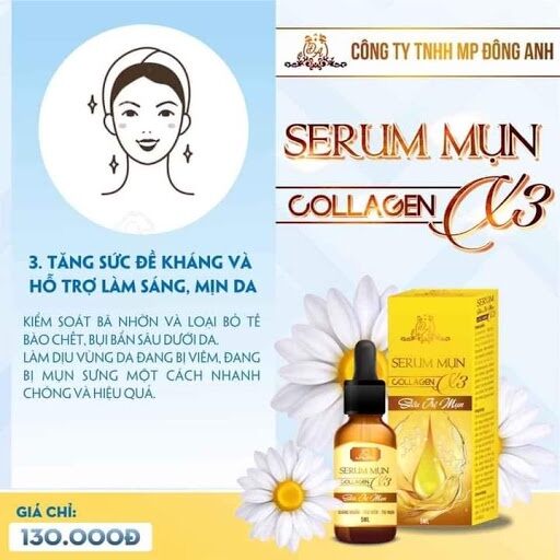 Serum mụn collagen x3 chính hãng 100%
