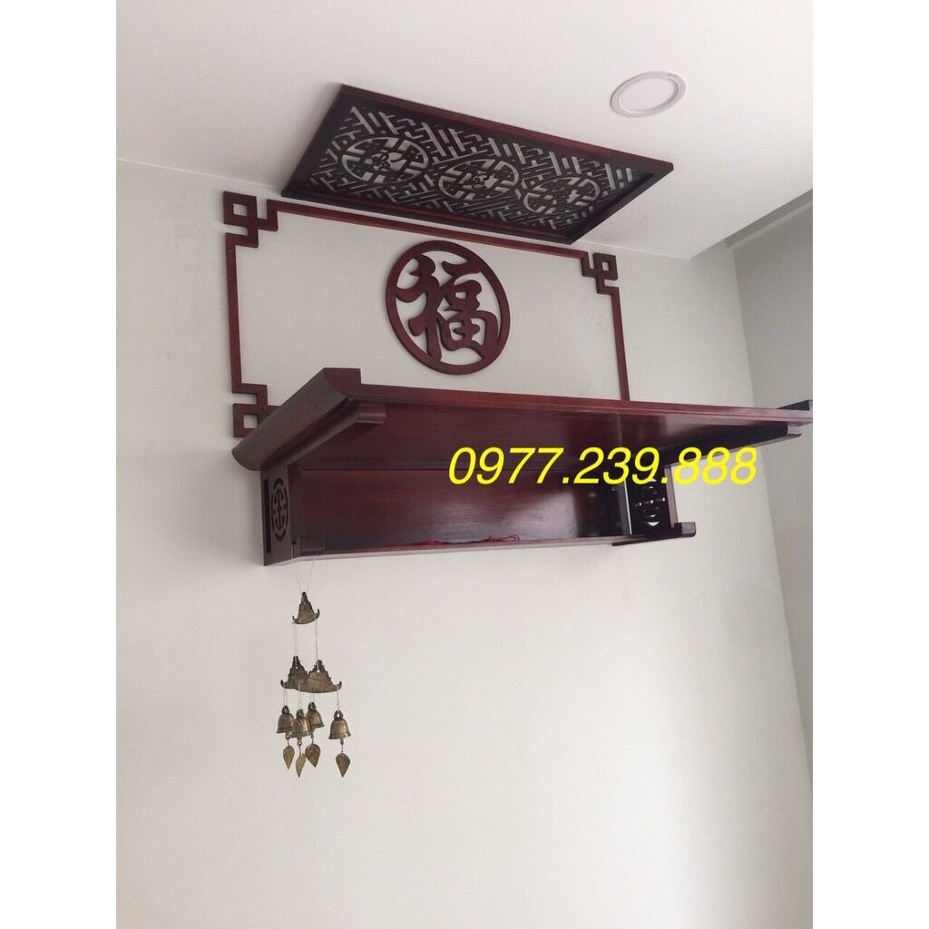 Bàn thờ gỗ sồi 89cm không viền