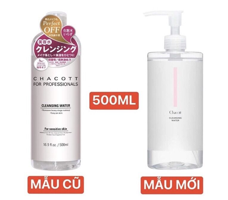 NƯỚC TẨY TRANG CHACOTT NHẬT BẢN 500ml