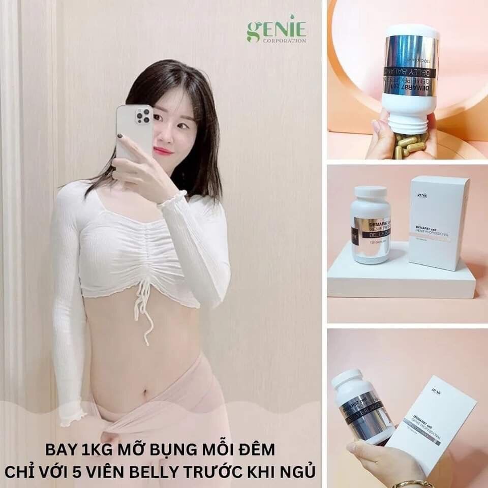 Viên hủy mỡ bụng Genie demar 87