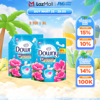 Combo 2 Nước Xả Vải DOWNY Hương Nước Hoa Cao Cấp Nắng Mai Túi 3L