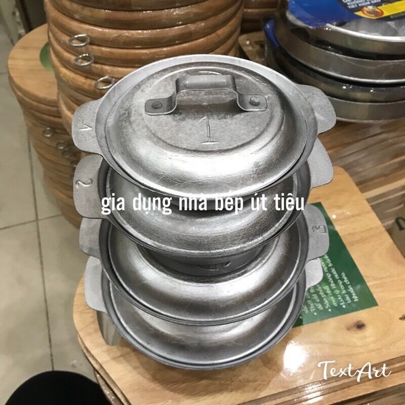 Nồi gang cạn kho thịt cá 4 kích cỡ