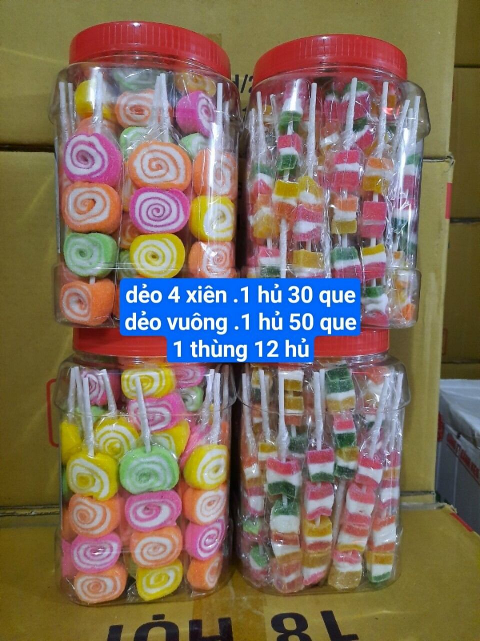 Kẹo Dẻo Tròn Xiên Que