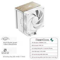 DEEPCOOL | Tản Nhiệt CPU Deepcool AK7000 Với Màn Hình Hiển Thị Điều Khiển Nhiệt Độ 7 Ống Dẫn Nhiệt Dành Cho Intel LGA1851 1700 1200 115X AMD AM5 AM4 - Loại Tháp