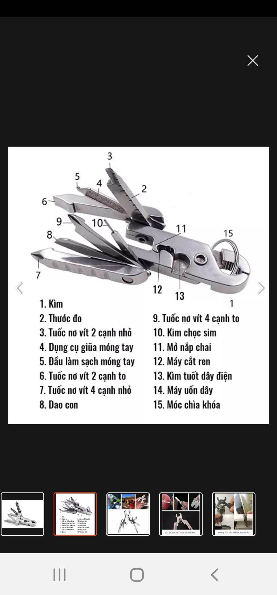 [HCM]móc khóa đa năng Swiss + tech
