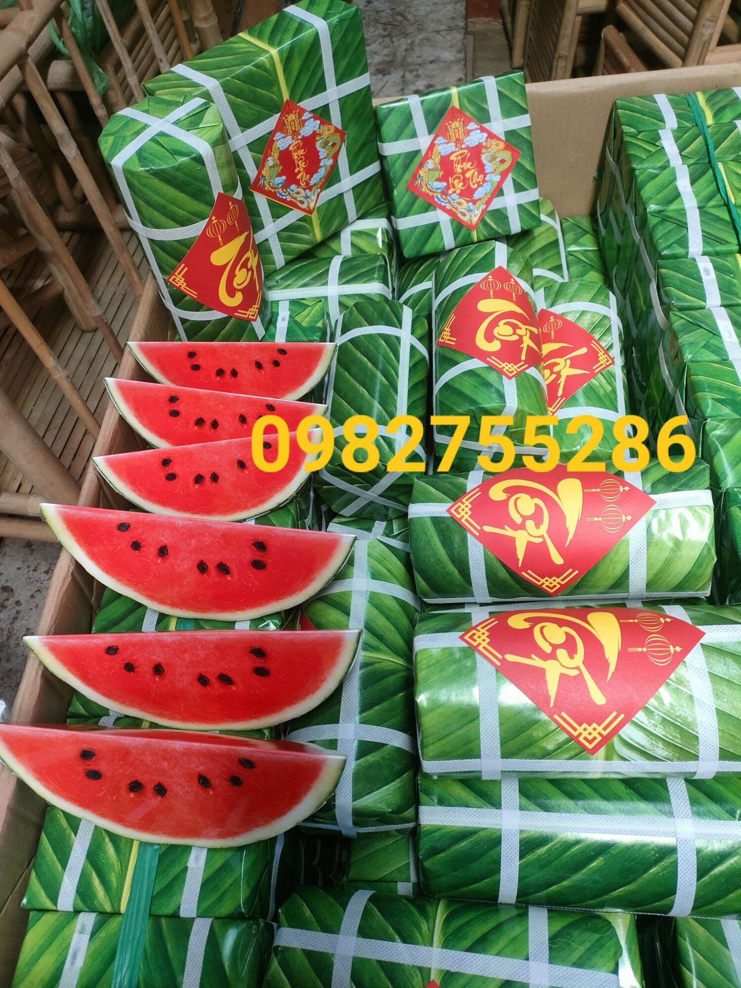 dưa hấu mô hình [18cm]