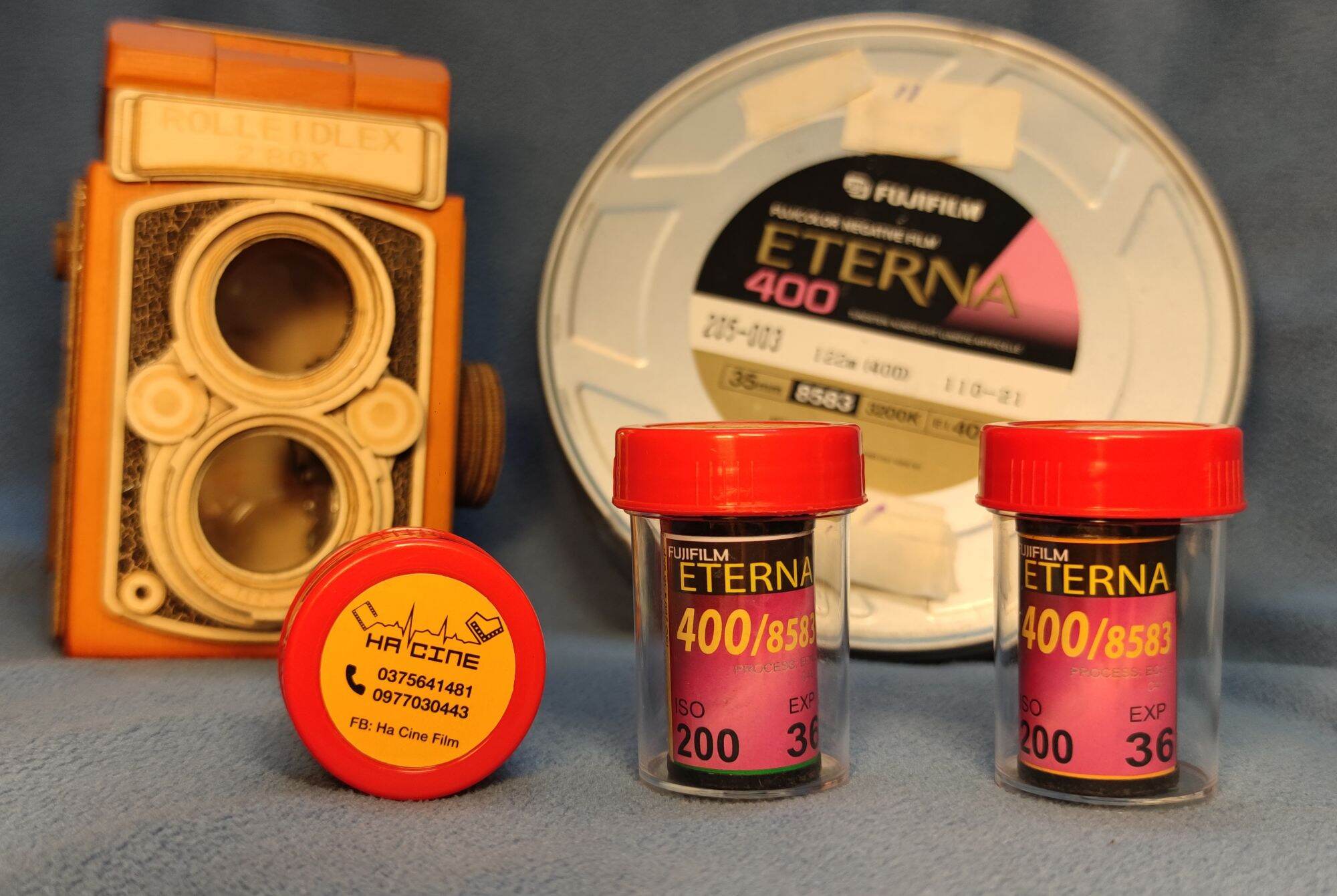 Film chụp hình fuji eterna 400 - iso 200 - 36 kiểu - chụp được máy pns