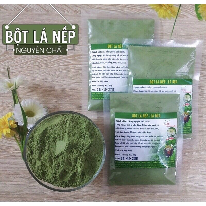 Bột lá nếp tạo màu xanh lá 50 gam