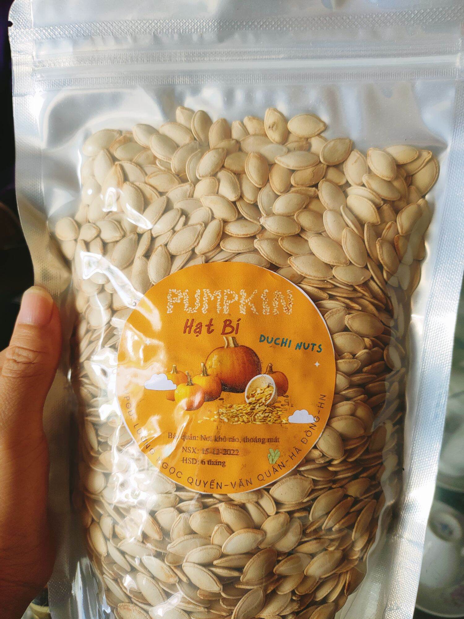 Hạt bí ta rang tay thơm giòn 500g