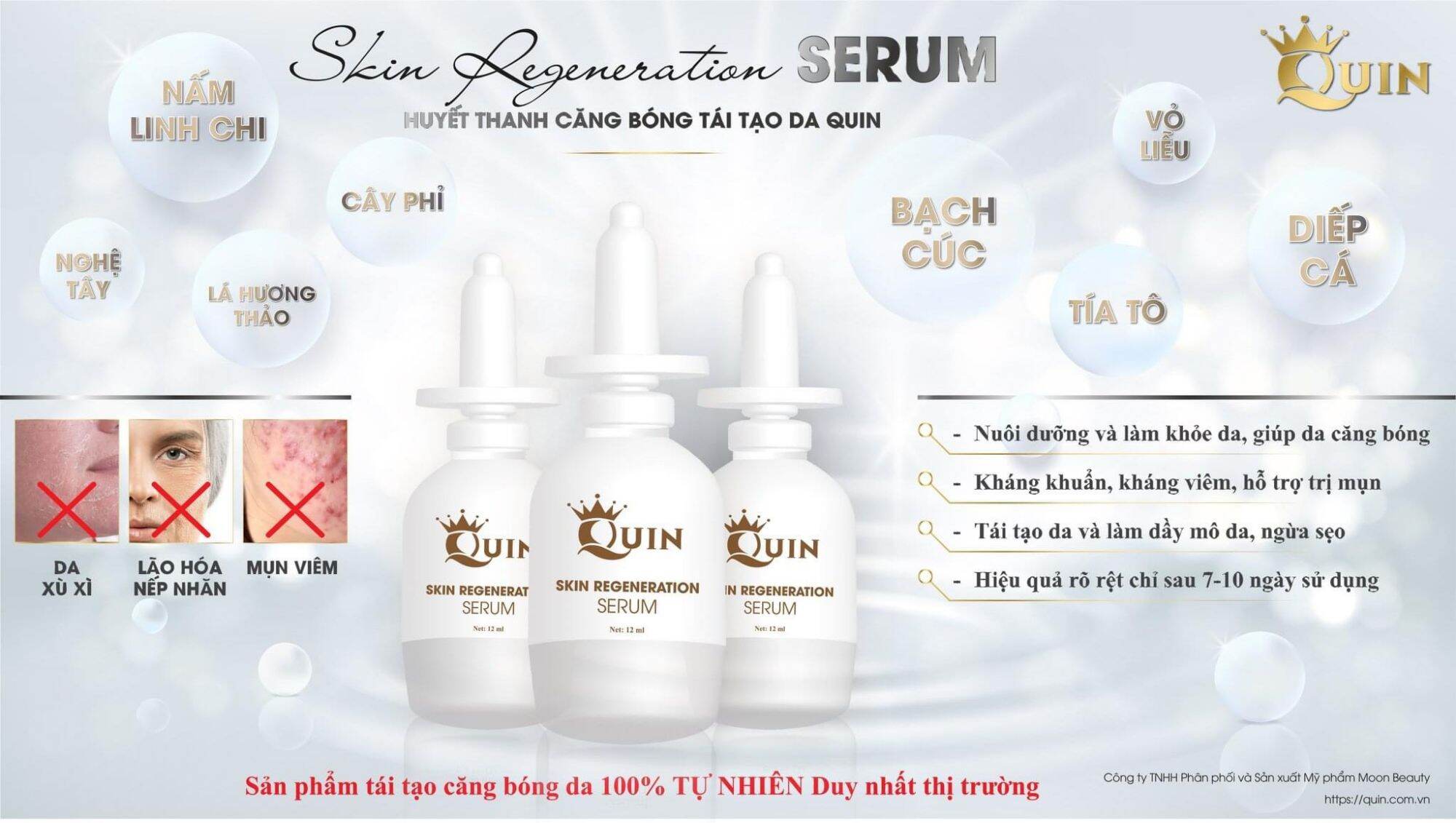 Huyết Thanh Căng Bóng Tái Tạo Da (Hỗ trợ Trị Mụn)