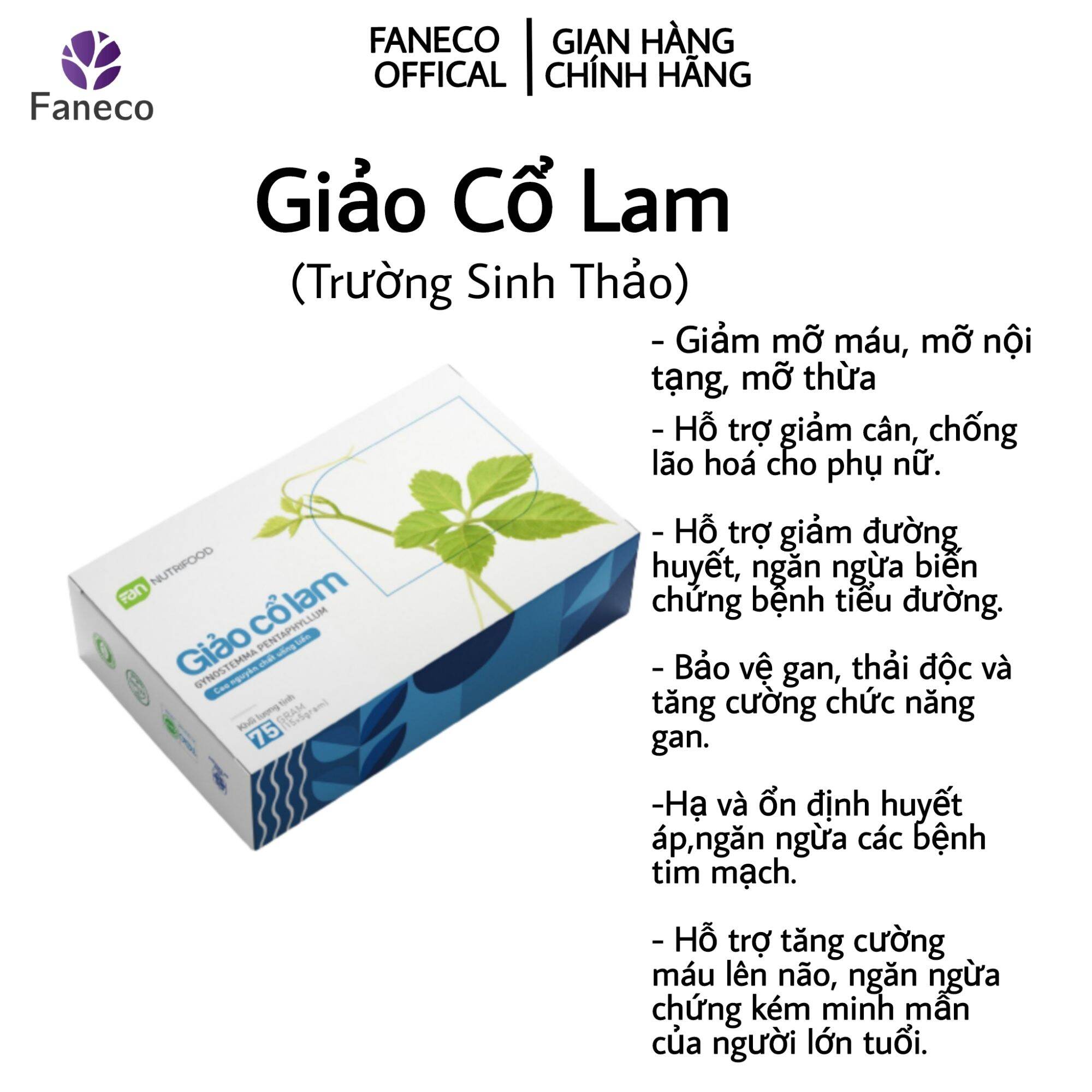 Giảo Cổ Lam Faneco Fannutrifood - Cao nguyên chất uống liền