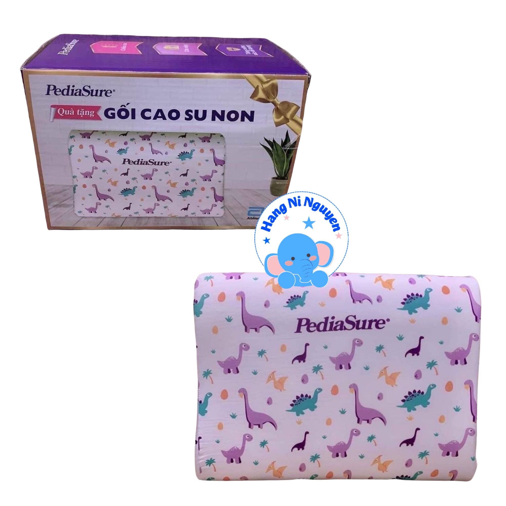 Gối cao su non hình khủng long cho bé