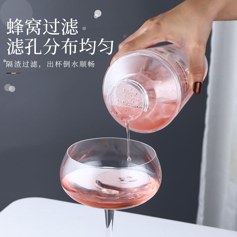 Cốc Boston Kiểu Hai Đoạn Đồ Pha Chế Rượu Cocktail Quầy Bar Cốc Shaker Nhựa Cốc Lắc Trà Sữa Cốc Lắc Có Chia Vạch