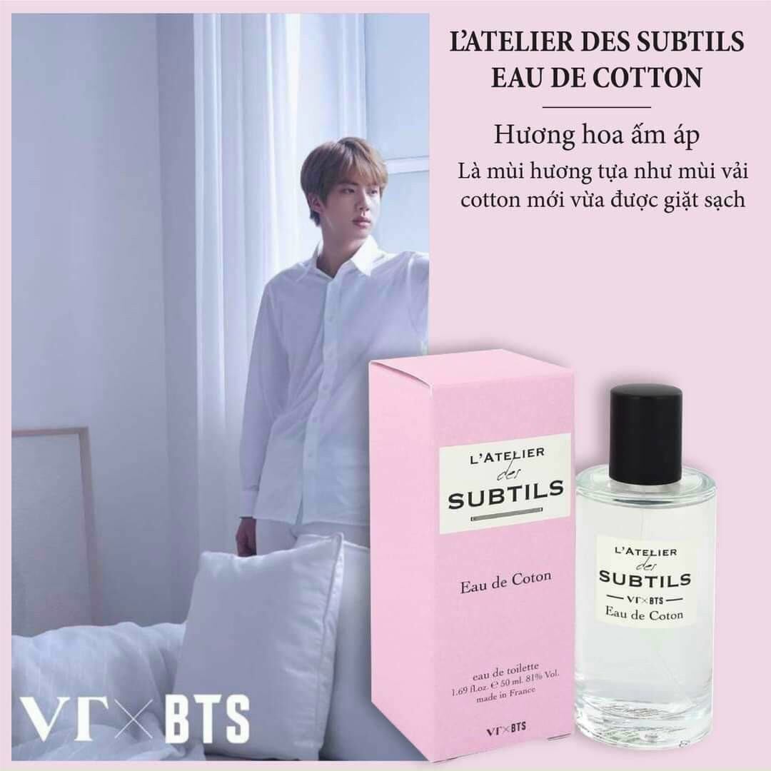 Nước hoa vt x bts: l'atelier des subtils
