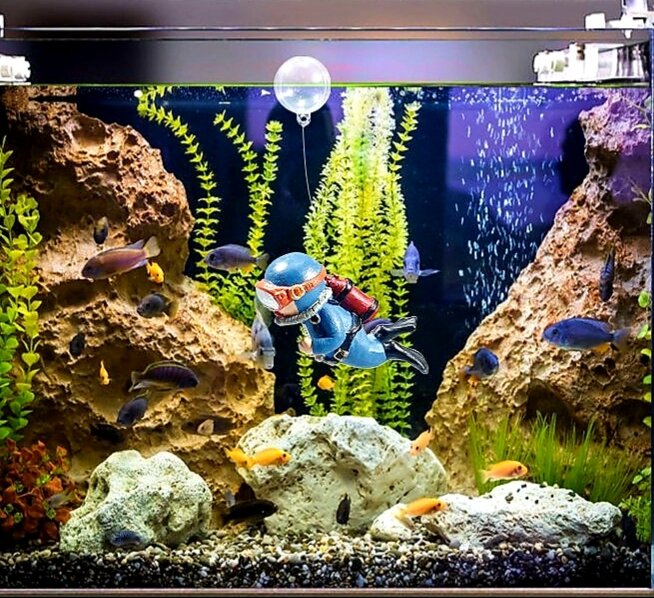 Mô hình thợ lặn - Trang trí bể cá - Mr Fish