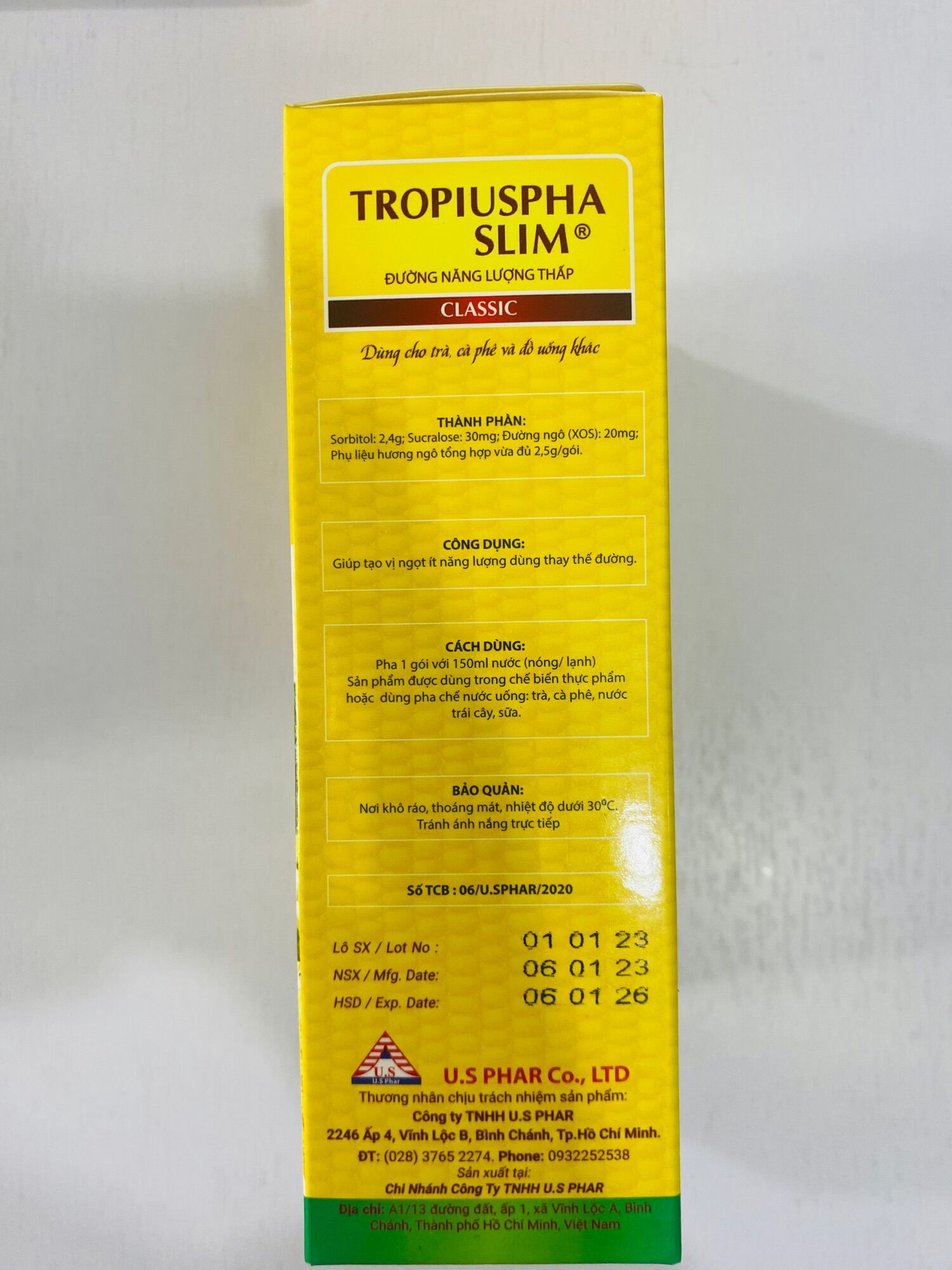 Đường bắp ăn kiêng TROPIUSPHA SLIM 125g