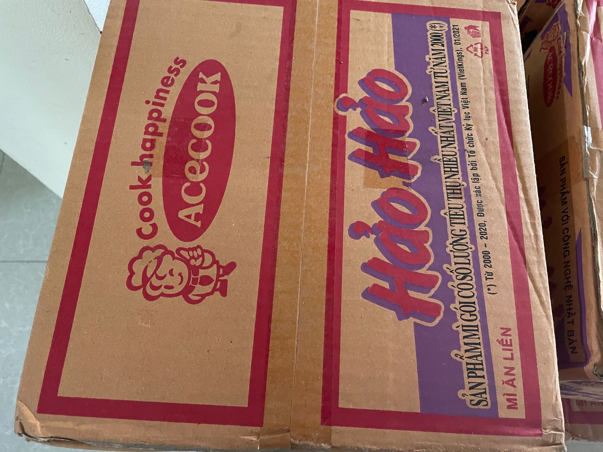 1 thung mì hảo hao chua cay 75gx30gói