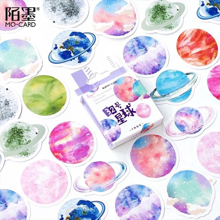Tệp 45 sticker hành tinh galaxy