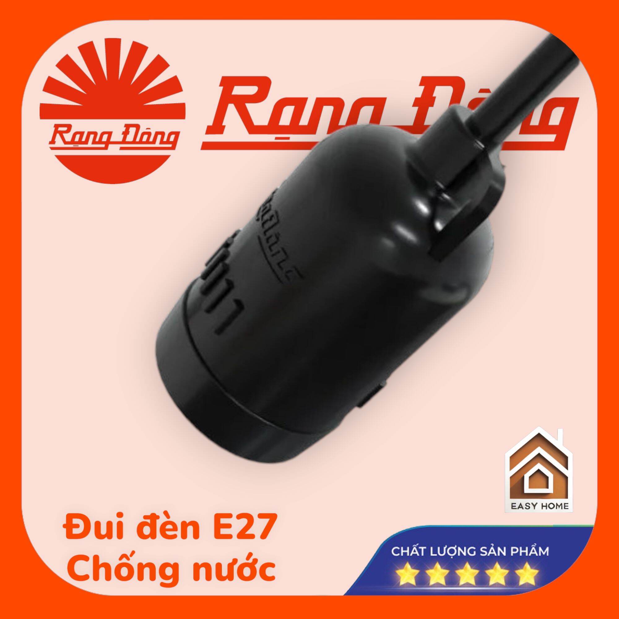 Đui đèn Rạng Đông E27, chống nước, độ bền cao