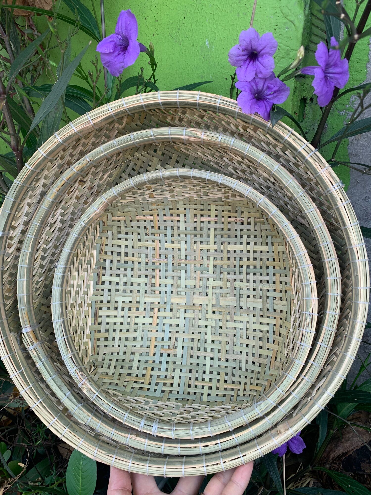 Rổ cật tre