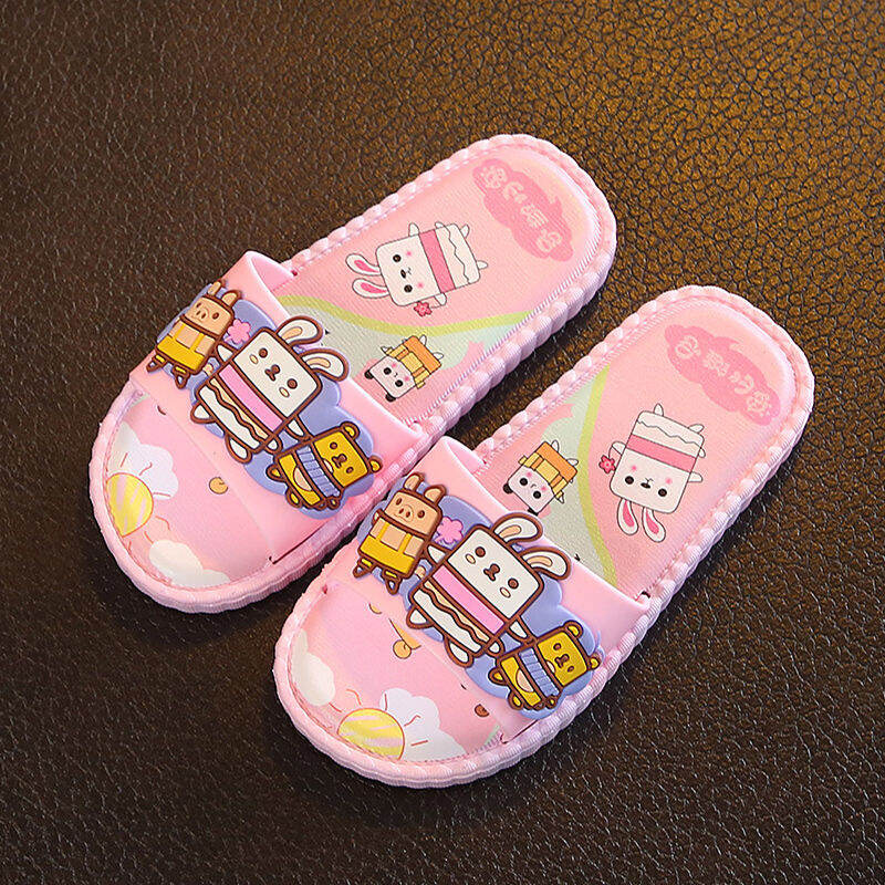 Summer Children's Parent-Child Girls' Slipper Girl Rabbit Princess Toddler Children Teens Slippers Bathroom Non-Slip Slippers