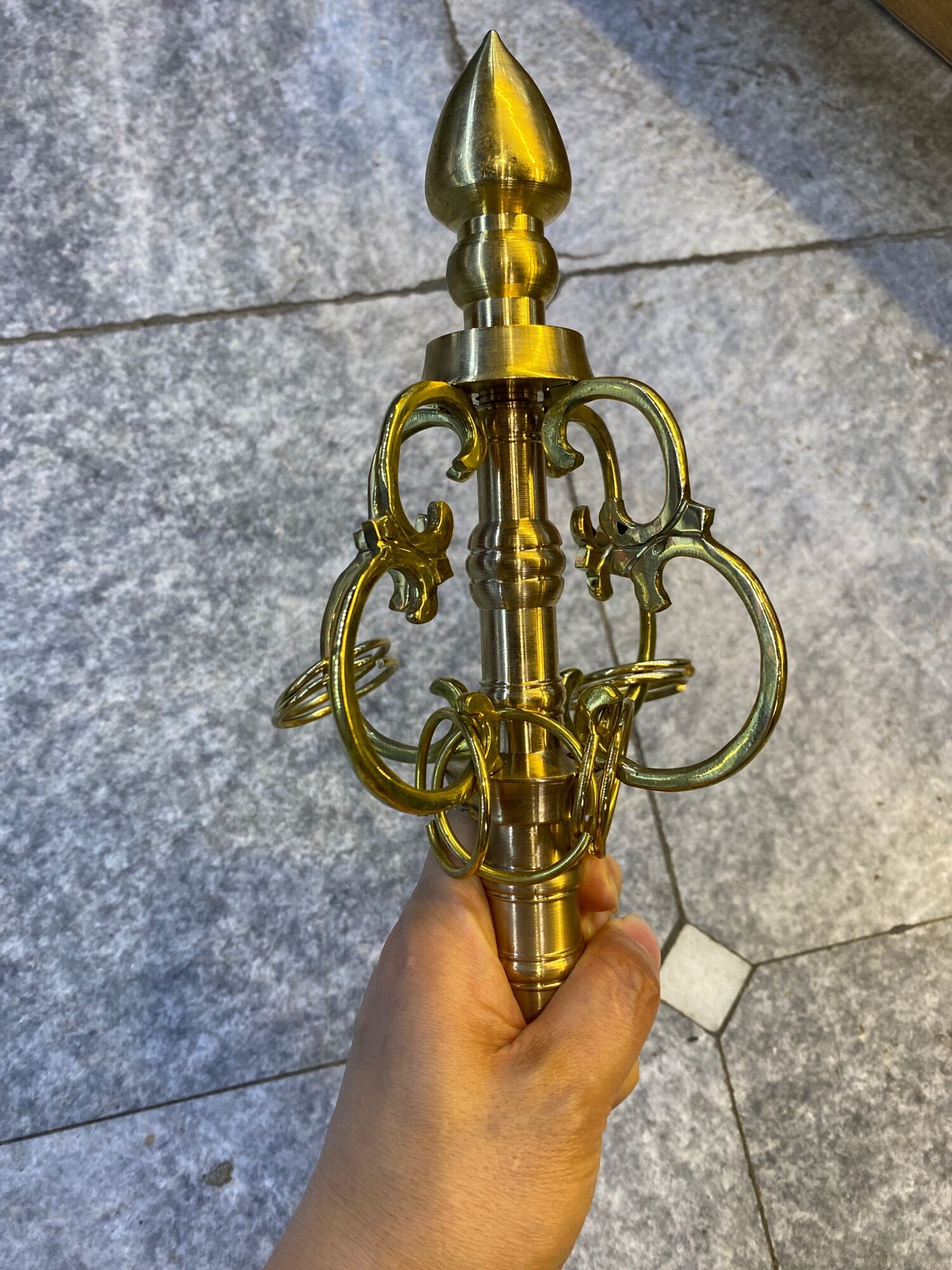 Đầu gậy tích trượng đồng đúc