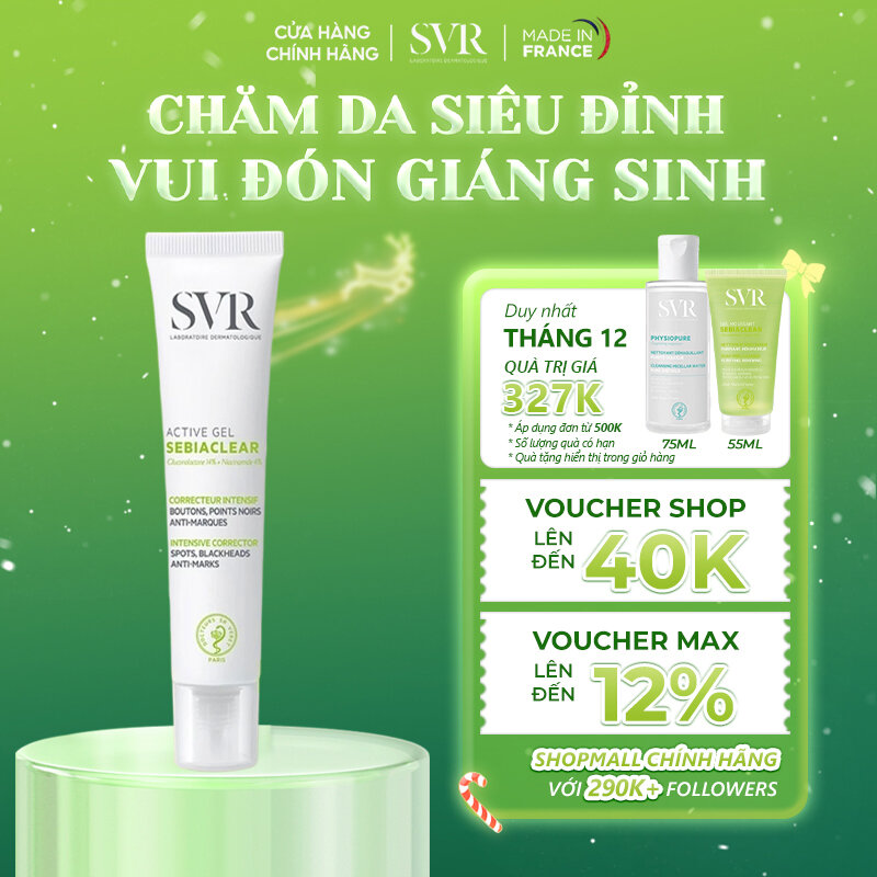 Kem dưỡng ẩm dành cho da dầu giảm mụn SVR SEBIACLEAR ACTIVE GEL 40ml
