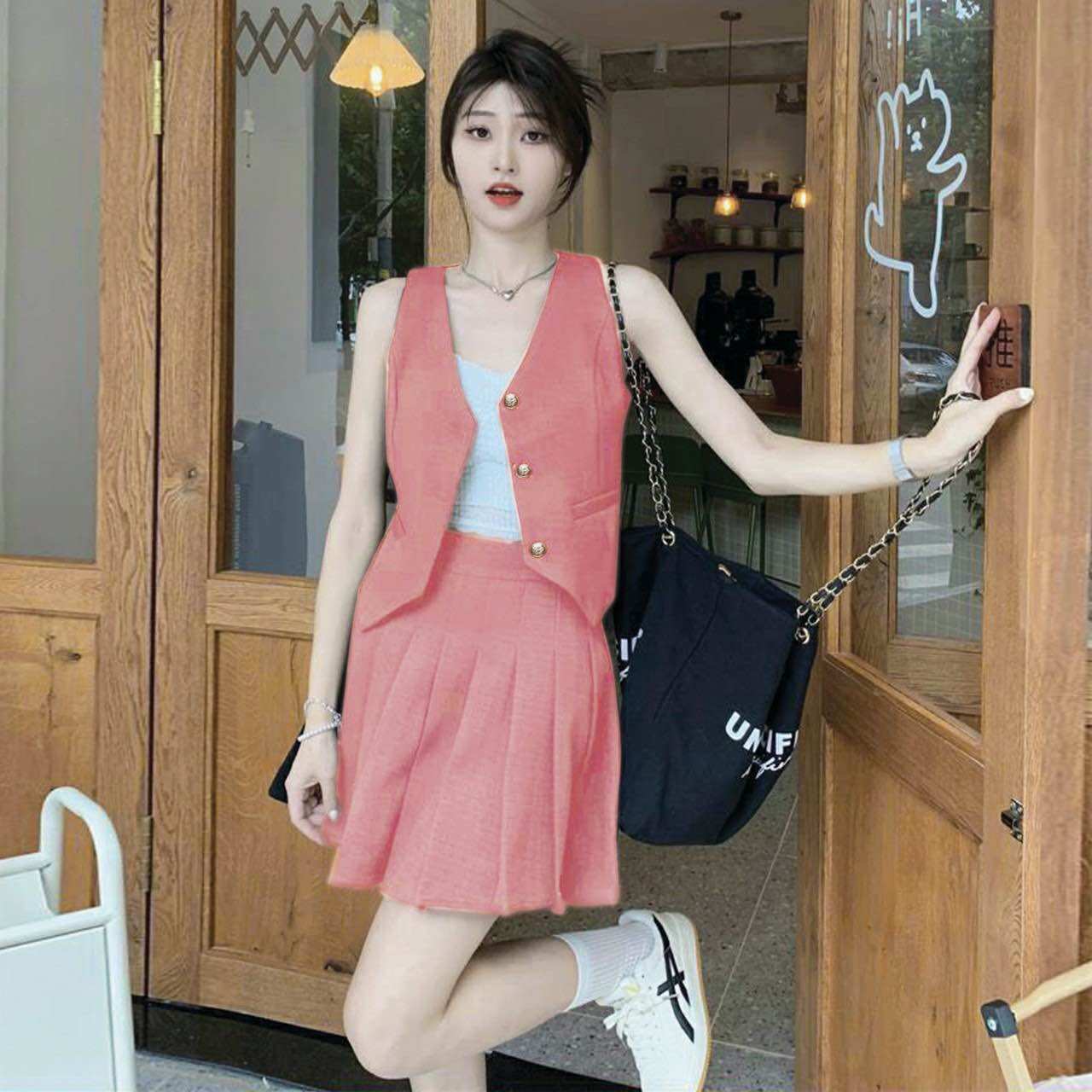 [HCM]SET QUẦN VÁY ÁO GHI LÊ SÁT NÁCH