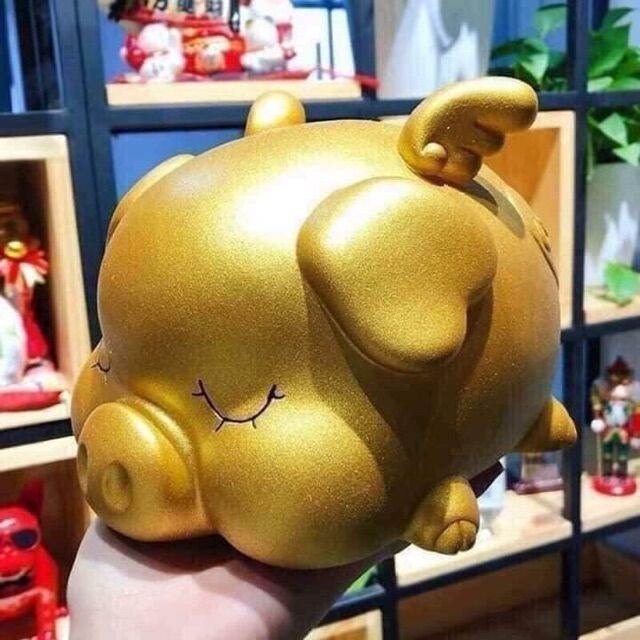 lợn đất vàng siêu cute giá tốt