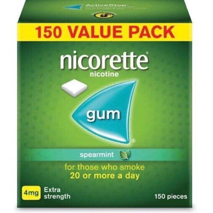 Kẹo Nicorette 4mg kẹo cai thuố lá 150 viên
