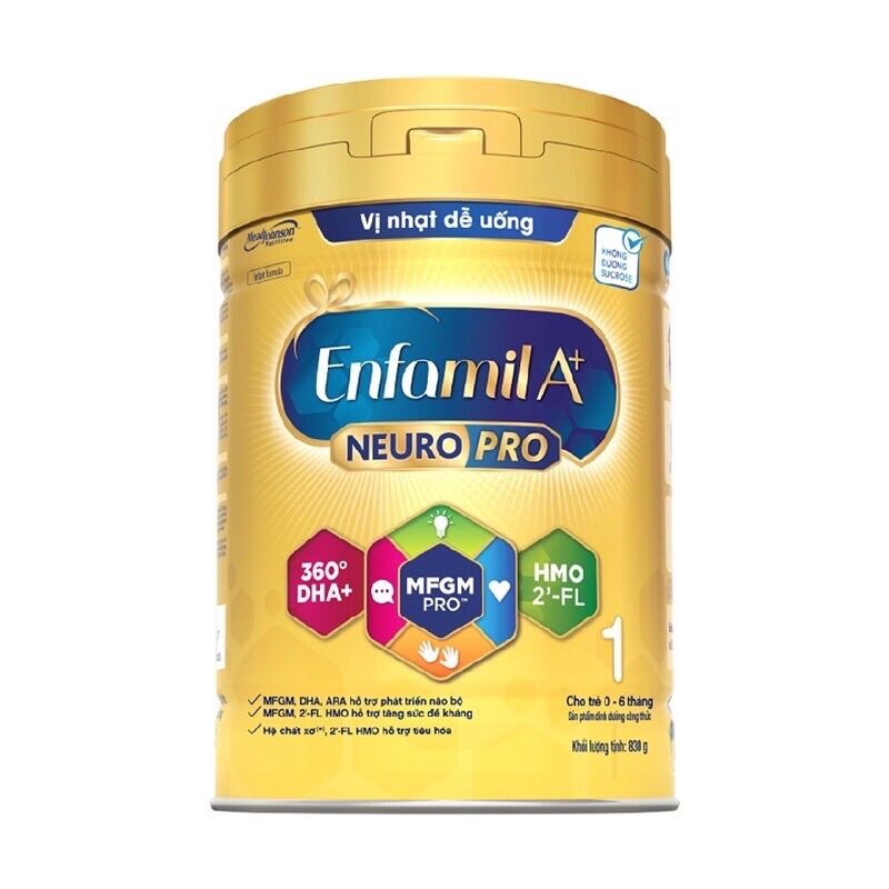 (DATE MỚI)  sữa BỘT Enfamil A+ neuropro số 1 830g