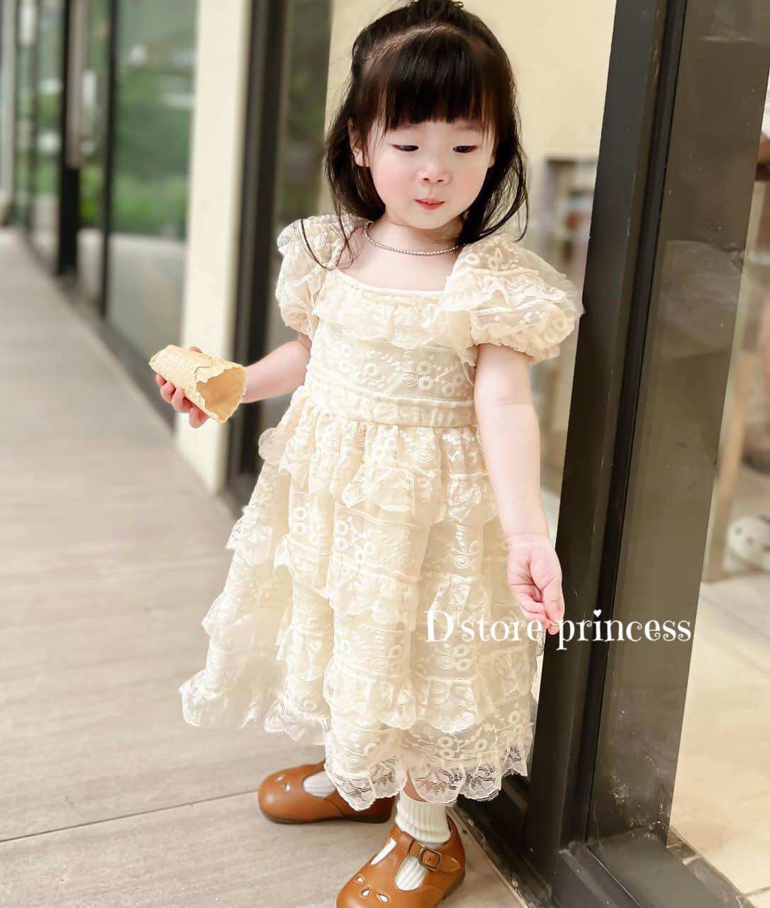 Váy bé gáiváy zen xinh xắn tiểu thư kiêu kỳ cho bé yêu D76