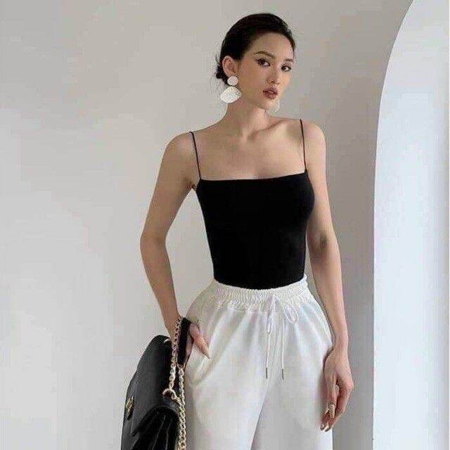 Áo 2 Dây Nữ Cotton Dáng Lửng Croptop MI180 (40-58KG)